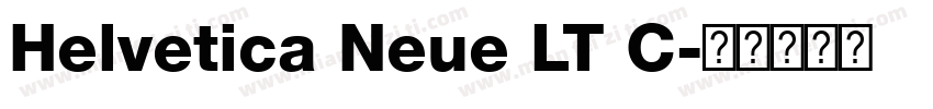 Helvetica Neue LT C字体转换